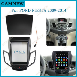 กรอบเครื่องเล่นมัลติมีเดีย วิทยุ DVD นําทาง 9.7 นิ้ว 2 Din สําหรับรถยนต์ FORD FIESTA 2009-2014