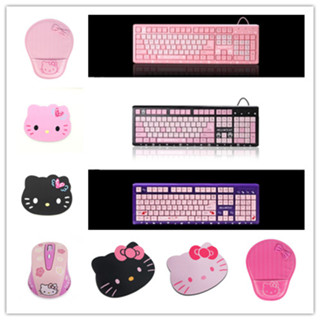 Hello Kitty Edition ชุดคีย์บอร์ด เมาส์ แผ่นรองเมาส์ 104 คีย์…