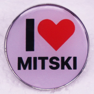 เข็มกลัดโลหะ รูป i love mitski Enamel Pin เครื่องประดับ สําหรับเพื่อน