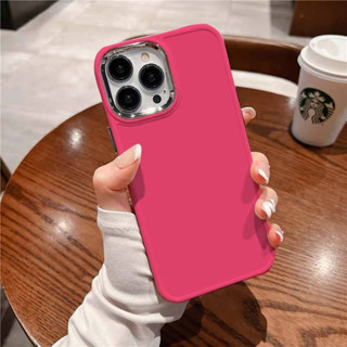 เคสโทรศัพท์มือถือ tpu นิ่ม กรอบเลนส์ ลายดอกกุหลาบ สีแดง ยอดนิยม สําหรับ Iphone 14 14 pro 14 pro max 13 pro max 12 pro max 11 pro max XS max xr X XS 7 8 2 in 1 พลัส