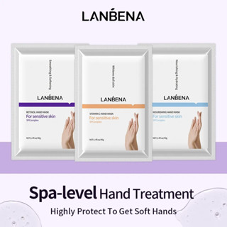 Lanbena มาสก์มือ เรตินอล บํารุง วิตามินซี ไวท์เทนนิ่ง ให้ความชุ่มชื้น ผลัดเซลล์ผิว แคลลัส ซ่อมแซมหนังกําพร้า ดูแลผิว