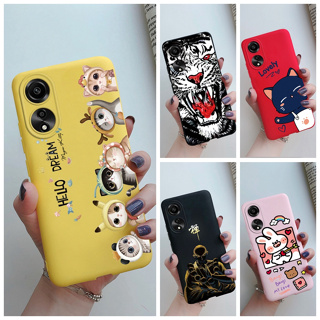 ใหม่ เคสโทรศัพท์มือถือ TPU นิ่ม พิมพ์ลายการ์ตูนน่ารัก สีแคนดี้ สําหรับ OPPO A78 4G A78 A 78 4G