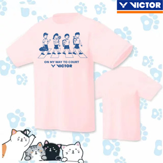 Victor 2023 ใหม่ เสื้อแบดมินตัน ผู้ชายและผู้หญิง แห้งเร็ว เสื้อแขนสั้น ฤดูร้อน การแข่งขัน การฝึกกีฬา เสื้อปิงปอง เสื้อเทนนิส เสื้อเทนนิส เสื้อยืดทัวร์นมาเน็ต