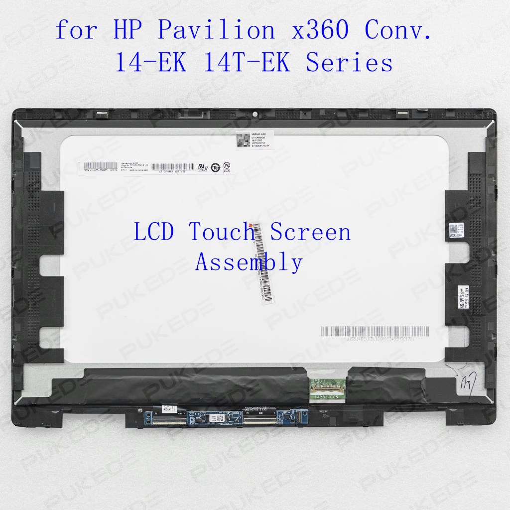 14.0 LCD Touch Screen Digitizer Assembly สําหรับ HP Pavilion x360 14-EK 14T-EK 14-ek0039TU 14-ek0157