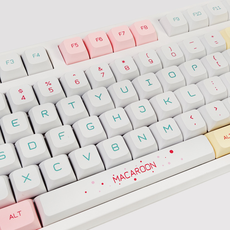 Zifriend Macaron 125 คีย์ XDA ความสูง PBT คีย์บอร์ดเชิงกล DIY ปุ่มกดที่กําหนดเอง