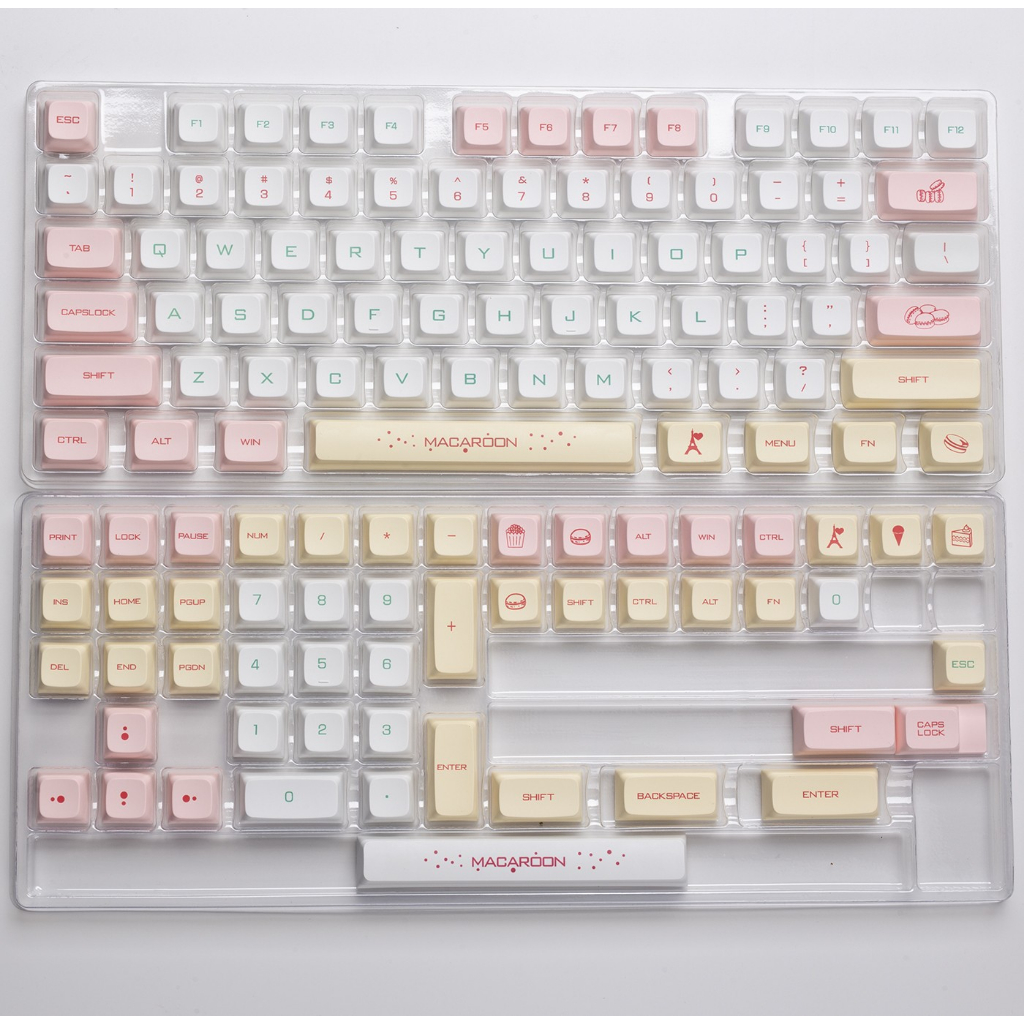 Zifriend Macaron 125 คีย์ XDA ความสูง PBT คีย์บอร์ดเชิงกล DIY ปุ่มกดที่กําหนดเอง