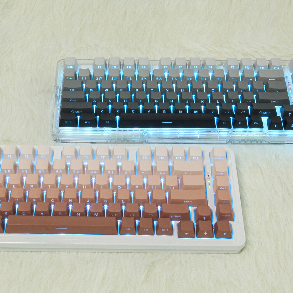 Zifriend 132 ปุ่ม Gradient PBT Keycaps สำหรับคีย์บอร์ดเชิงกล