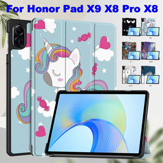 เคสแท็บเล็ตหนัง PU แบบฝาพับ ป้องกัน คุณภาพสูง สําหรับ Honor Pad X9 ELN-W09 X8 Pro 11.5 นิ้ว 2023 X8 10.1 นิ้ว 2022 AGM3-W09HN