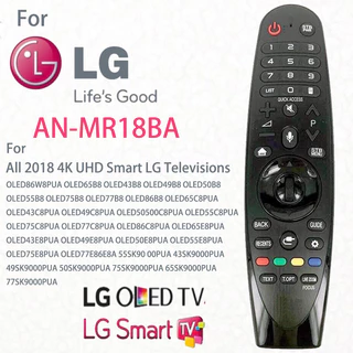 Yosun AN MR18BA รีโมตคอนโทรล แบบเปลี่ยน สําหรับสมาร์ททีวี LG 2018 4K UHD ไม่มีเสียง ฟังก์ชั่นตัวชี้ ใช้งานร่วมกับ LG Televisions OLED65W8PUA OLED77W8PUA OLED43W8PUA