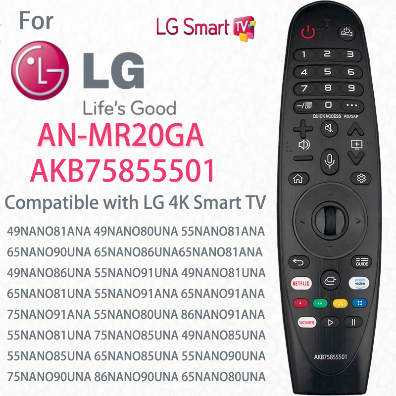 Yosun MR20GA LG AKB75855501 รีโมตคอนโทรลอินฟราเรด แบบเปลี่ยน (ไม่มีเสียง ตัวเลือกตัวชี้ และฟังก์ชั่น