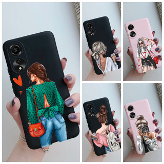 เคสโทรศัพท์มือถือ ซิลิโคนนิ่ม ป้องกันกล้อง แฟชั่น สําหรับ OPPO A78 4G