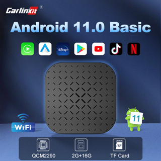 Carlinkit Tbox Basic carplay Ai box Android 11 2+16GB กล่องโปรเซสเซอร์ไร้สาย Qualcomm 2290 8 คอร์ สําหรับรถยนต์