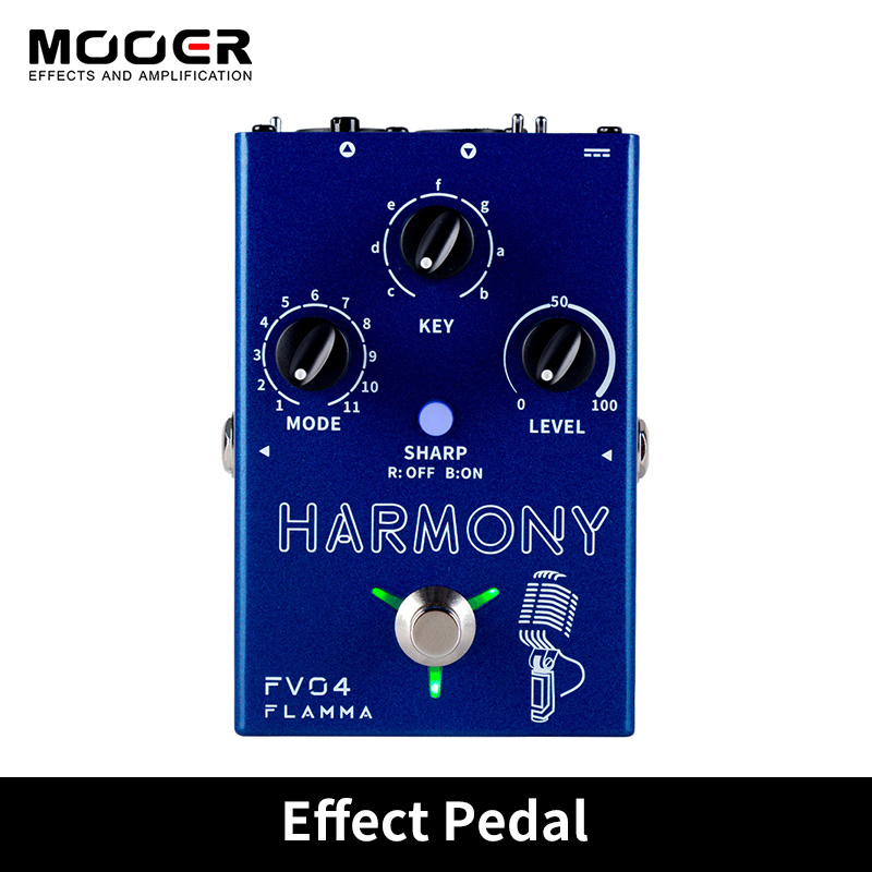 FLAMMA FV04 Harmony Vocal Pedal Vocal Effects โปรเซสเซอร์ 12 Pitches พร้อม 11 โหมดความสามัคคีที่แตกต