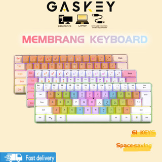 [พร้อมส่ง] Zifriend G91 คีย์บอร์ดเมมเบรน 61 คีย์ RGB สําหรับเล่นเกม