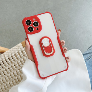 เคสโทรศัพท์มือถือ อะคริลิคใส พร้อมแหวนขาตั้ง สําหรับ Samsung Galaxy A02 M02 A11 A02S M11 M02S A21 A31 M31 A21S A70 M01 A01 Core A70S M51 M31S