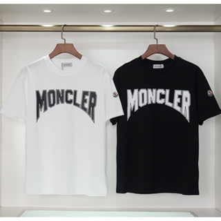 เสื้อยืดแขนสั้น คอกลม ผ้าฝ้าย พิมพ์ลาย Moncle แฟชั่นสําหรับผู้ชาย และผู้หญิง