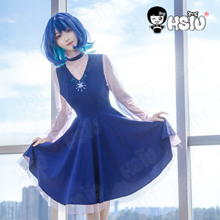 Kurokawa Akane ชุดคอสเพลย์ อนิเมะ Oshi no Ko HSIU สีฟ้า และสีม่วง