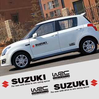 สติกเกอร์ไวนิล ติดด้านข้างรถบรรทุก สําหรับ Suzuki WRC จํานวน 4 ชิ้น