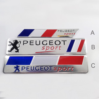 สติกเกอร์อลูมิเนียม ลายโลโก้ PEUGEOT สําหรับตกแต่งรถยนต์ PEUGEOT 1 ชิ้น