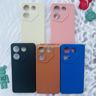 เคสโทรศัพท์ซิลิโคน TPU แบบนิ่ม ผิวด้าน ป้องกันกล้อง สีแคนดี้ สําหรับ Tecno Camon 20 Pro 5G CK8N