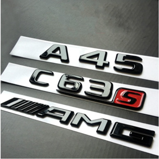 โลโก้ Mercedes Benz AMG A35 A45 C43 C63 E63 CLA45 GLA45 GLC63 GLS63 TURBO 4MATIC เมอร์เซเดส-เบนซ์ คาร์ ไมโคร