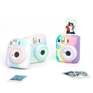 เคสซิลิโคนนิ่ม ป้องกันกล้อง แบบเปลี่ยน สําหรับ instax Mini 12