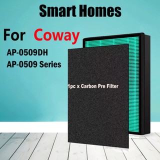 ไส้กรอง HEPA ผ้าฝ้าย แบบเปลี่ยน สําหรับเครื่องฟอกอากาศ Coway AP-0509DH AP-0509 Series