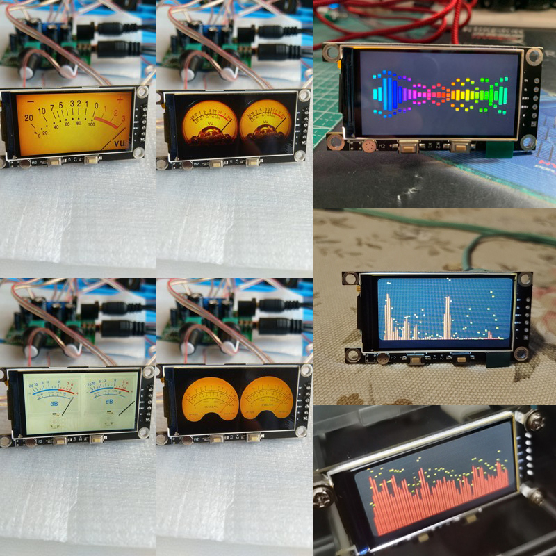 โมดูลเครื่องขยายเสียงอะนาล็อก VU LCD ควบคุมด้วยเสียง สําหรับวัดระดับเสียงเพลง