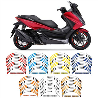 สติกเกอร์ติดขอบล้อรถจักรยานยนต์ กันน้ํา สําหรับ HONDA FORZA 125 FORZA125 15 นิ้ว 14 นิ้ว