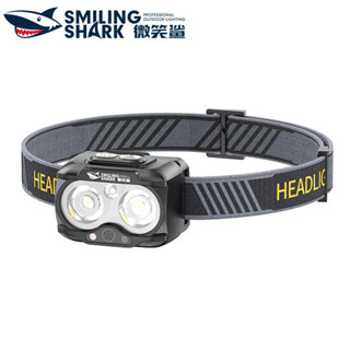 Smilingshark TD8020 ไฟคาดหัว ไฟหน้า LED 5 โหมด Type-C ขนาดเล็ก สว่างมาก กันน้ํา ชาร์จซ้ําได้ สีขาว เหลือง สําหรับตั้งแคมป์ วิ่ง เดินป่า อ่านหนังสือ ผู้ใหญ่ เด็ก