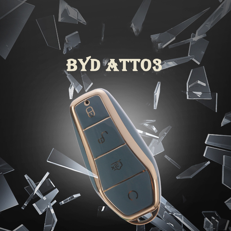 Byd ATTO 3 เคสกุญแจแฟชั่น dolphin shark key case atto3 dolphin E2 sealion 07 ฝาครอบกุญแจ BYD key case - รูปที่ 2