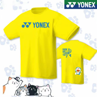 Yonex เสื้อกีฬาแบดมินตัน แขนสั้น ลายเทนนิสแห้งเร็ว 2023 สําหรับผู้ชาย และผู้หญิง