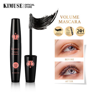 Kimuse มาสคาร่าปัดขนตาปลอม กันน้ํา ติดทนนาน สีดํา