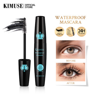 Kimuse มาสคาร่าปัดขนตาปลอม กันน้ํา ติดทนนาน สีดํา