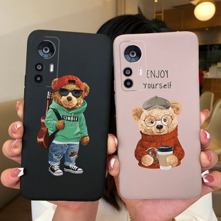 เคสโทรศัพท์ซิลิโคน TPU แบบนิ่ม ลายการ์ตูนหมีนักบินอวกาศ สําหรับ Xiaomi 12T 12T Pro 12T 12T Pro