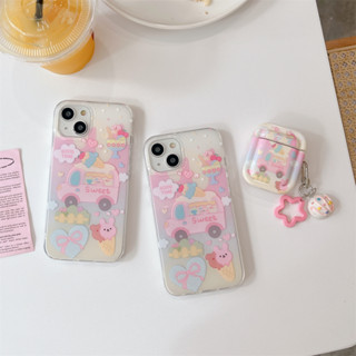 เคสโทรศัพท์มือถือ ลายรถบรรทุกไอศกรีม แบบสองด้าน สําหรับ iPhone 14ProMax 13 iPhone11 12 ProMax