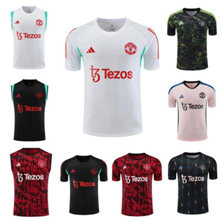 เสื้อกีฬาแขนสั้น ลายทีมชาติฟุตบอล Man U 23 24 ชุดเยือน ไซซ์ S - 2XL พร้อมส่ง*