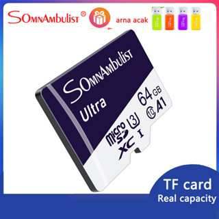 Somnambulist การ์ดหน่วยความจํา microSD 64GB สําหรับโทรศัพท์มือถือ คอมพิวเตอร์ กล้องบันทึกการขับขี่