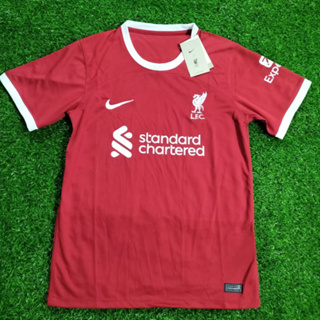 เสื้อกีฬาแขนสั้น ลายทีมชาติฟุตบอล Li-v-er 23 24 AAA+ MAN jersey S-5XL*