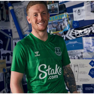 เสื้อกีฬาแขนสั้น ลายทีมชาติฟุตบอลไทย 23 24 Everton Home&amp;away 2023 2024