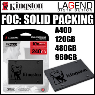 Kingston โซลิดสเตทไดรฟ์ SSD 240GB 120GB 480GB 960GB 1TB (SSD) A400 SATA 2.5 นิ้ว AS340 AS350 CS900 SSD PLUS ULTRA 3D