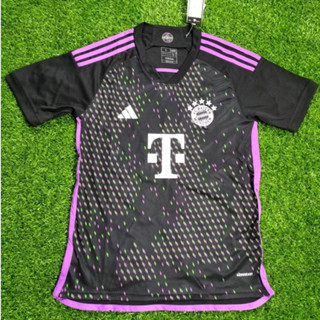 เสื้อกีฬาแขนสั้น ลายทีมชาติฟุตบอล Bayern away 23/24 AAA+ MAN ไซซ์ S-4XL*