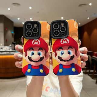 การ์ตูนซิลิโคนครอบเคส สำหรับ เคสไอโฟน13 PRO MAX 14 14 PRO 12 PRO MAX 13 PRO 13 14 PRO MAX 12 หนัง เคสไอโฟน12 PRO 11 PRO MAX XS 11 14 PLUS 7 สมัย เคสกันกระแทก เคสโทรศัพท์มือถือ iPhone XR XS MAX 7 PLUS 11 PRO มาริโอ ทนต่อการตกหล่น ชุดซิลิโคน