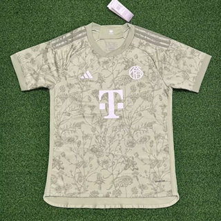 เสื้อกีฬาแขนสั้น ลายทีมชาติฟุตบอล Bayern 23/24 AAA+ MAN jersey S-4XL*