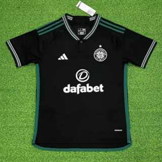 เสื้อกีฬาแขนสั้น ลายทีมชาติฟุตบอล Celtic away 23/24 AAA+ MAN ไซซ์ S-4XL*