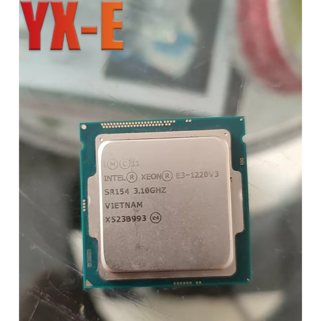 Intel Xeon E3-1220V3 LGA1150 โปรเซสเซอร ์ CPU E3 1220 V3SR154 3.1Ghz 8MB Quad Core 80W L3 แคช 8MB พร ้ อมวางการกระจายความร ้ อน