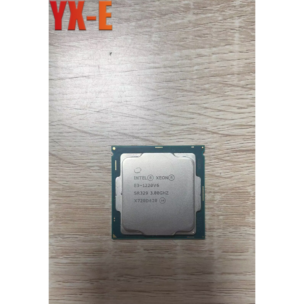 Intel Xeon E3-1220 V6 LGA1151 โปรเซสเซอร ์ CPU E3 1220 V6 SR329 3.0GHz Quad Core 72W 8MB พร ้ อมวางการกระจายความร ้ อน