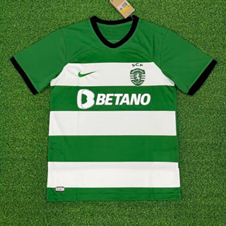 เสื้อกีฬาแขนสั้น ลายทีมชาติฟุตบอล Lisbon Home 23/24 AAA+ ไซซ์ S-4XL*