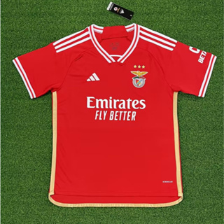 เสื้อกีฬาแขนสั้น ลายทีมชาติฟุตบอล Benfica 23/24 AAA+ MAN jersey S-4XL* พร้อมส่ง!!!!*