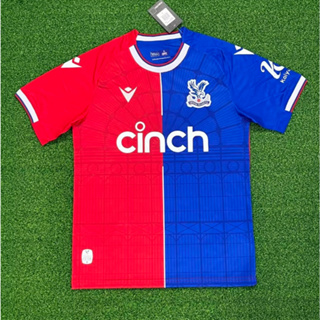 เสื้อกีฬาแขนสั้น ลายทีมชาติฟุตบอล MAN 23 24 The Crystal Palace Home AAA+ ไซซ์ S-4XL*